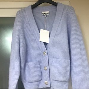 Ganni alpaca cardigan xs